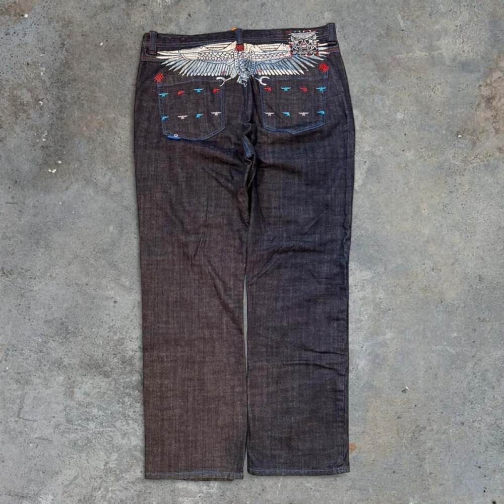 Akademiks Y2K Eagle Embroidered Baggy Jeans